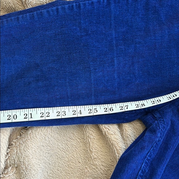 Electric Blue Skinny Corduroy Jeans, like new - Picture 11 of 13